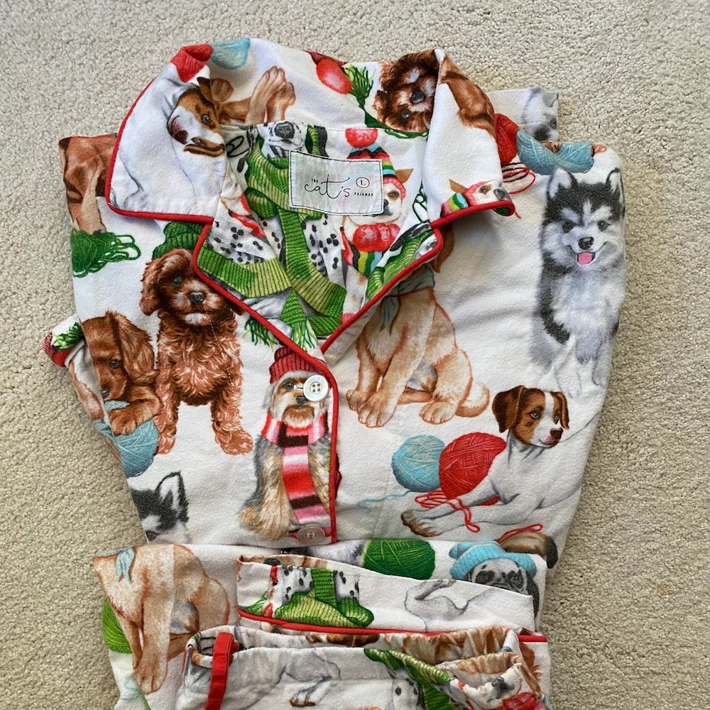 The Cat's Luxury Dog Pajama Set Size L